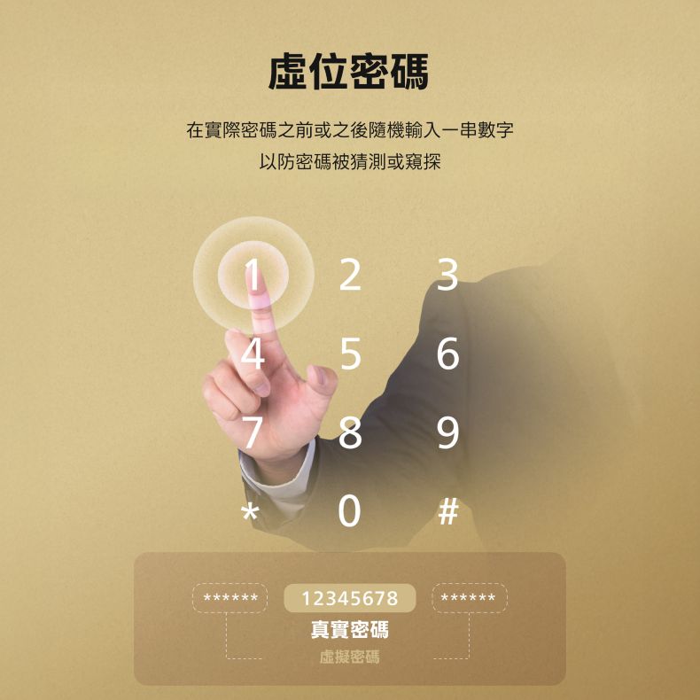 HEXA 電子鎖 P100F-Pro 產品圖