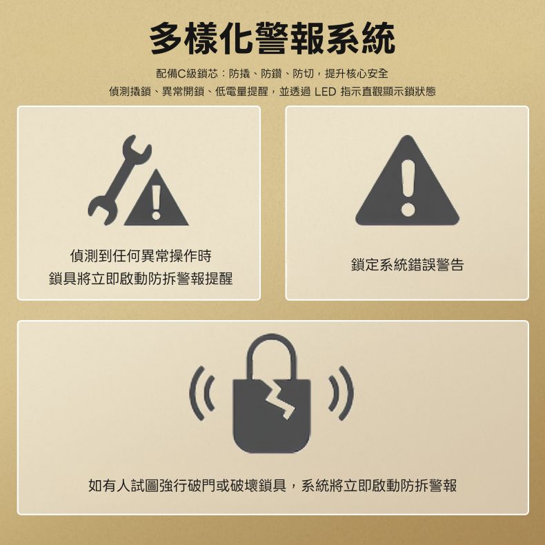 HEXA 電子鎖 P100F-Pro 產品圖