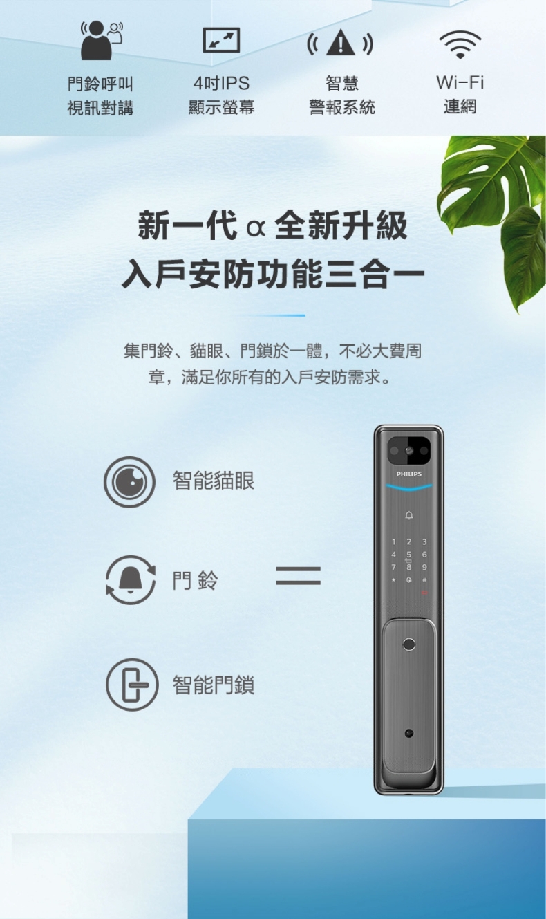 Philips飛利浦電子鎖Alpha VP