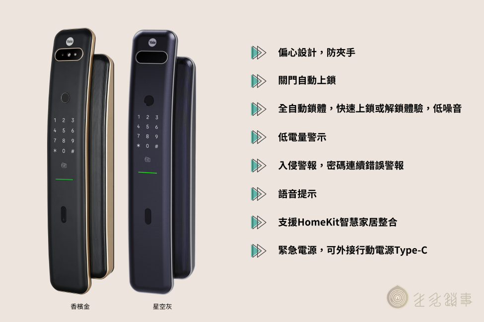 Yale耶魯電子鎖-Luna Pro+