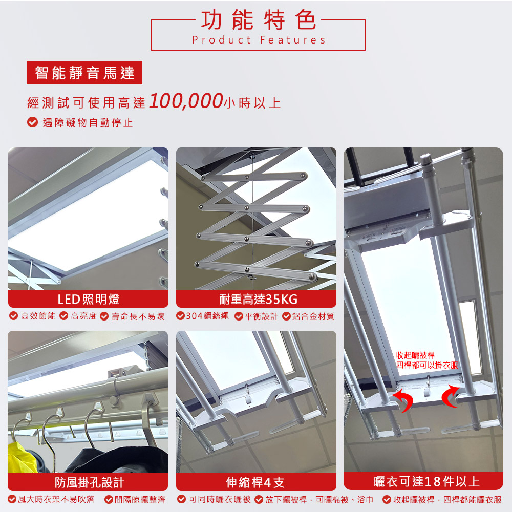 TEW台熱牌曬衣架 TCM-155MA 產品圖