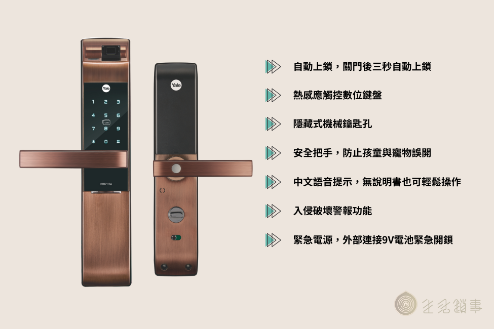 Yale耶魯電子鎖-7116A
