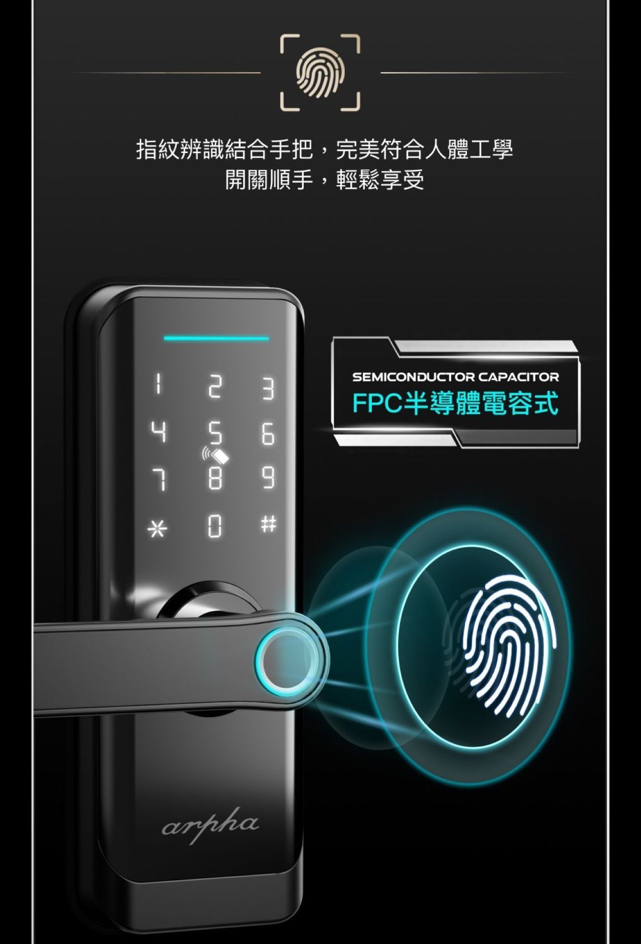 arpha電子鎖-r1w