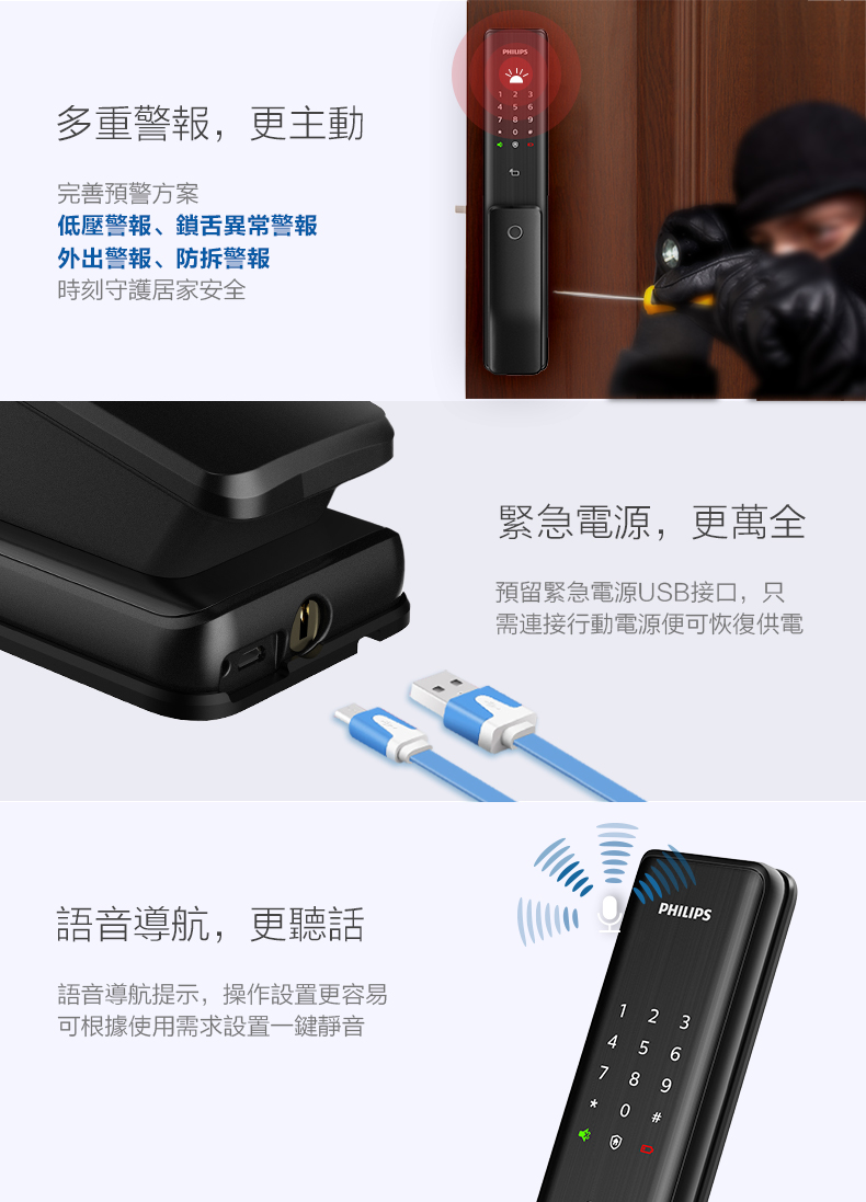 Philips飛利浦電子鎖-Alpha
