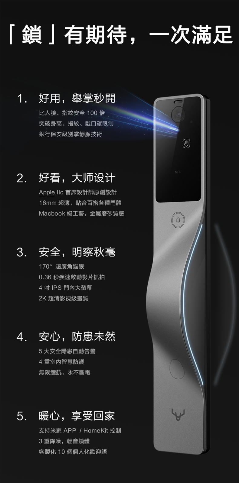 Lockin鹿客電子鎖V5 MAX