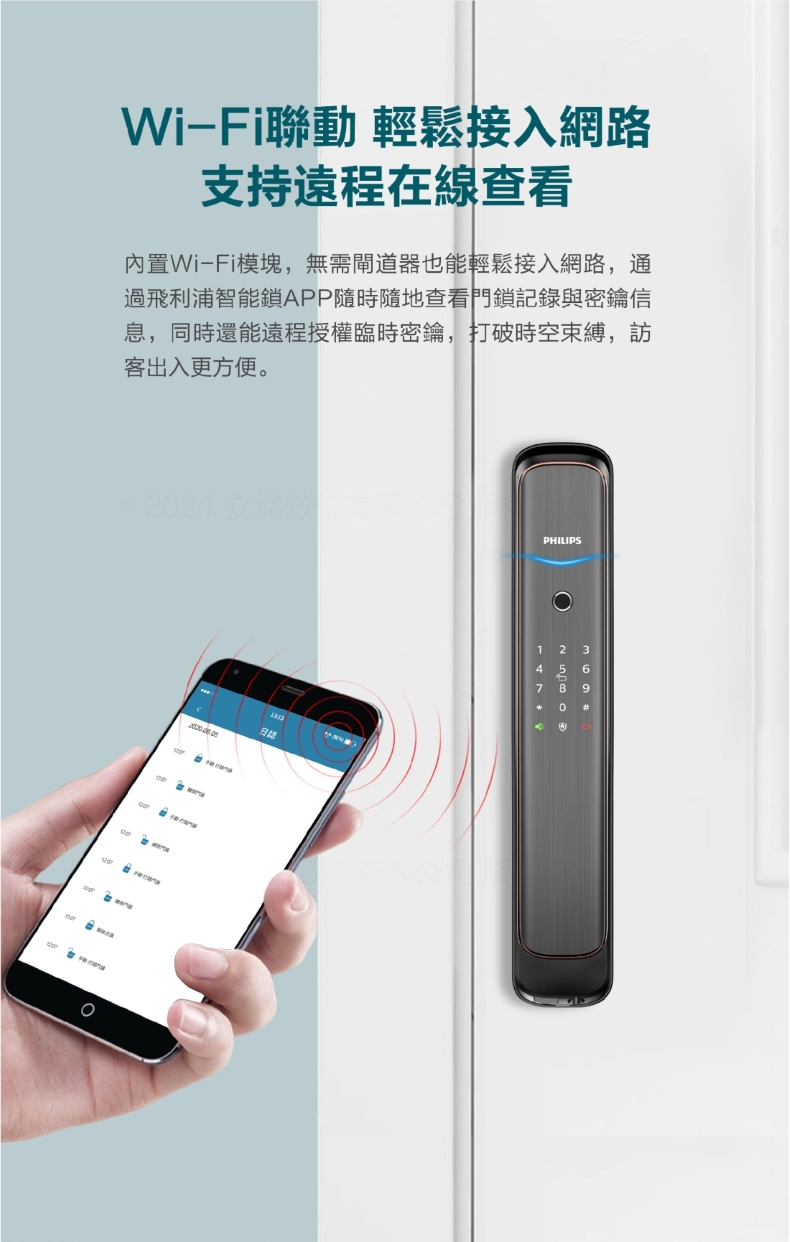 Philips飛利浦電子鎖-702E
