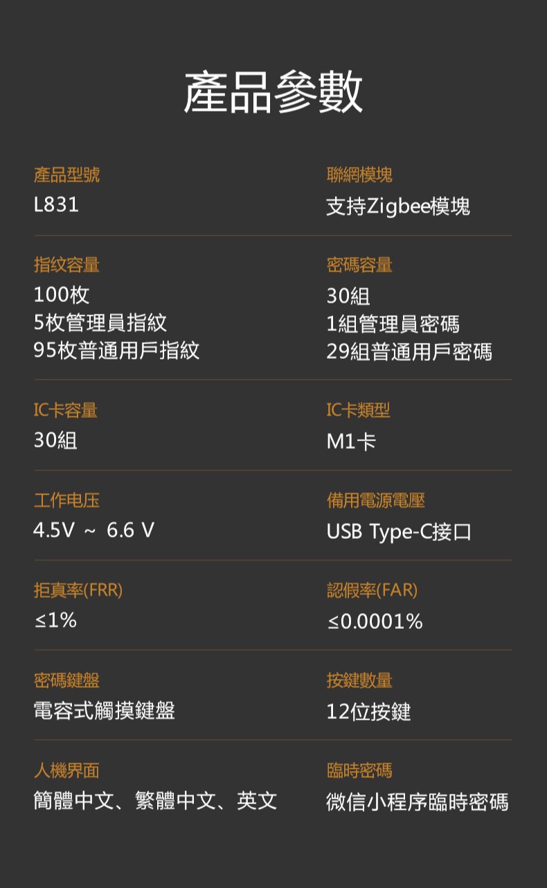 LVAO電子鎖-L831
