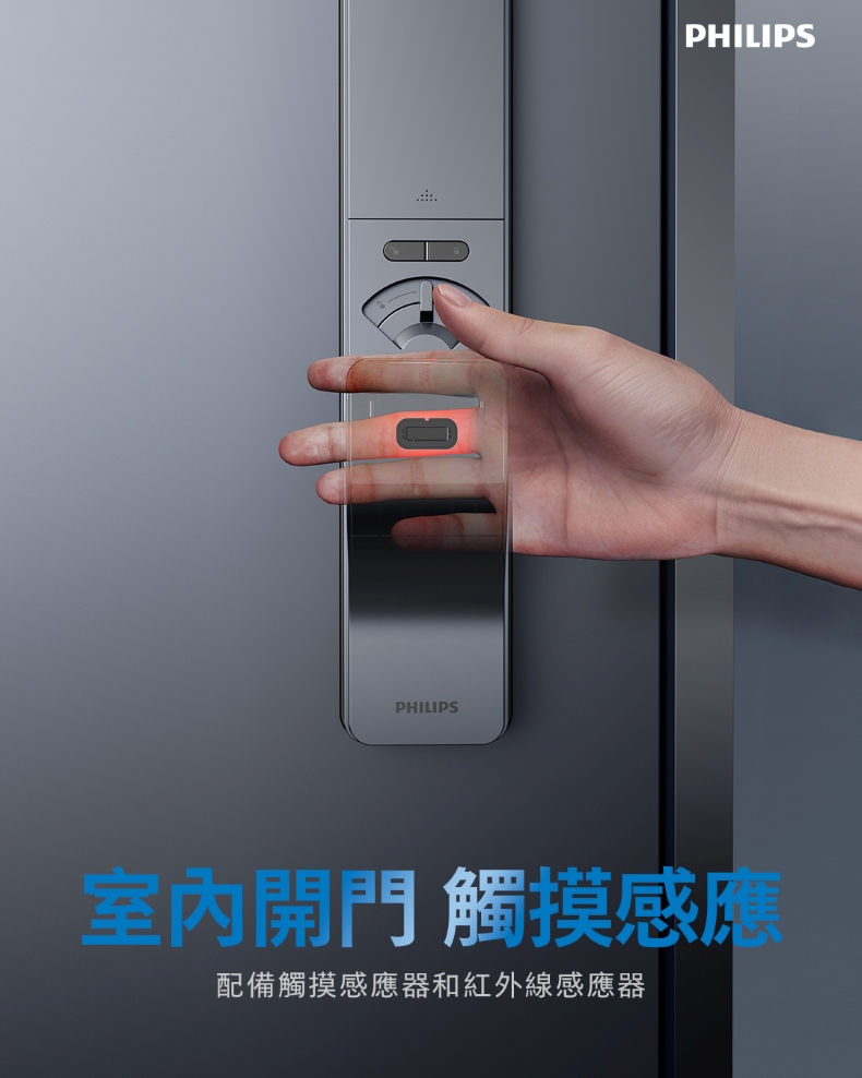 Philips飛利浦電子鎖 DDL801-5HBS 產品圖 Philips飛利浦電子鎖 DDL801-5HBS 產品圖