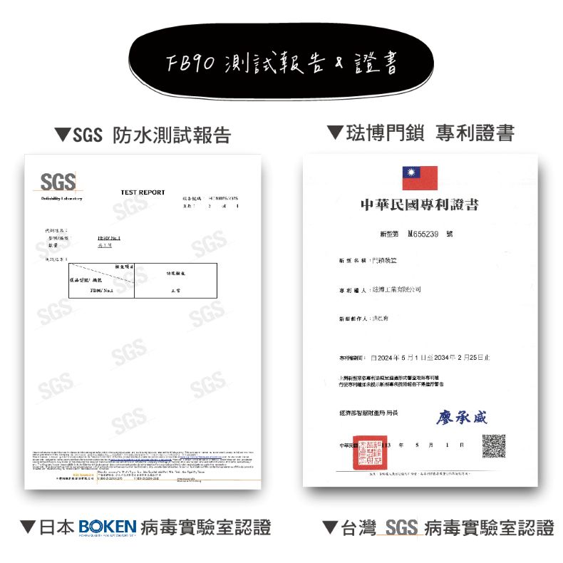FIBRE 琺博 電子鎖 FB90 產品圖