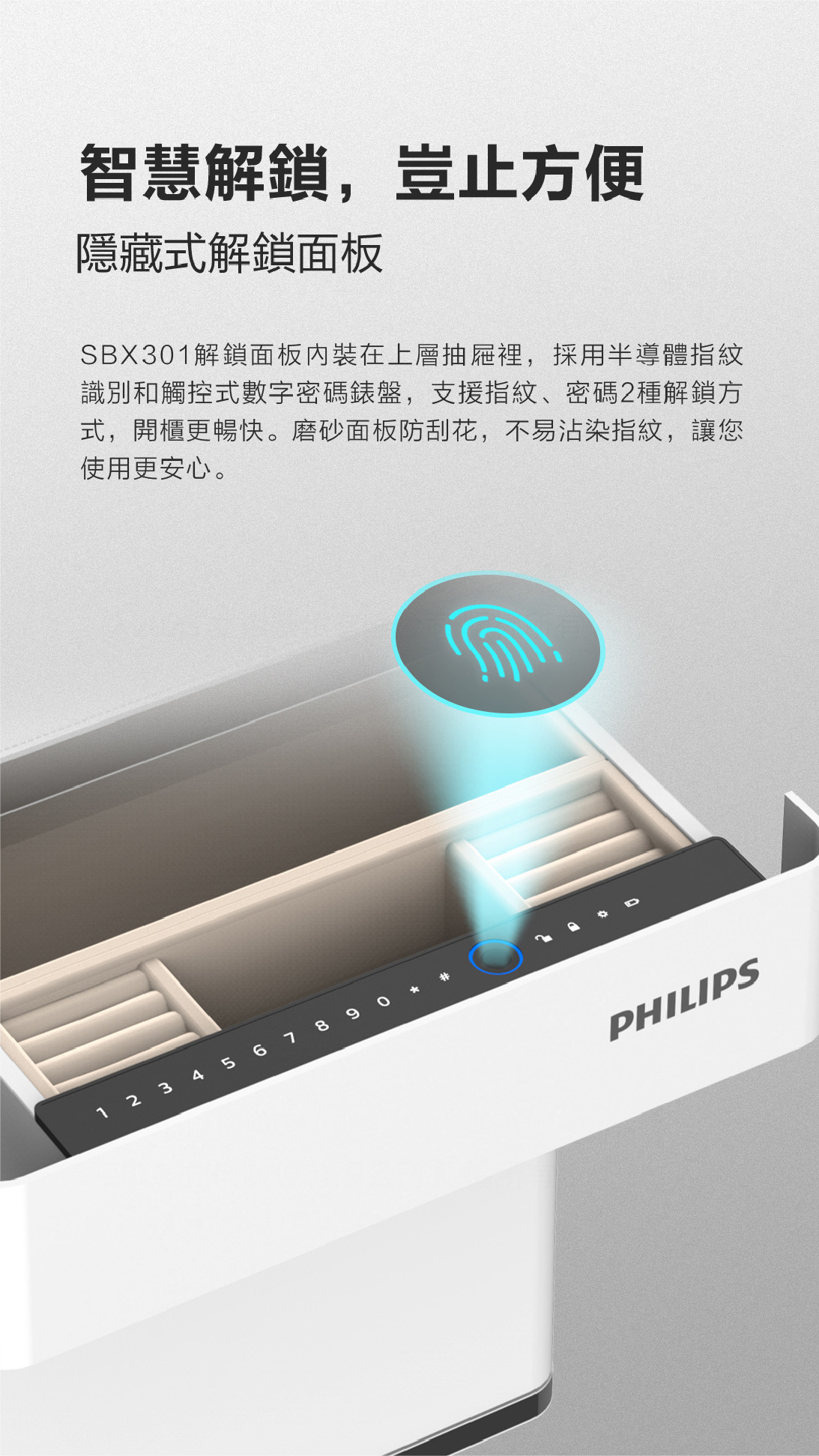 Philips飛利浦保險櫃-SBX301