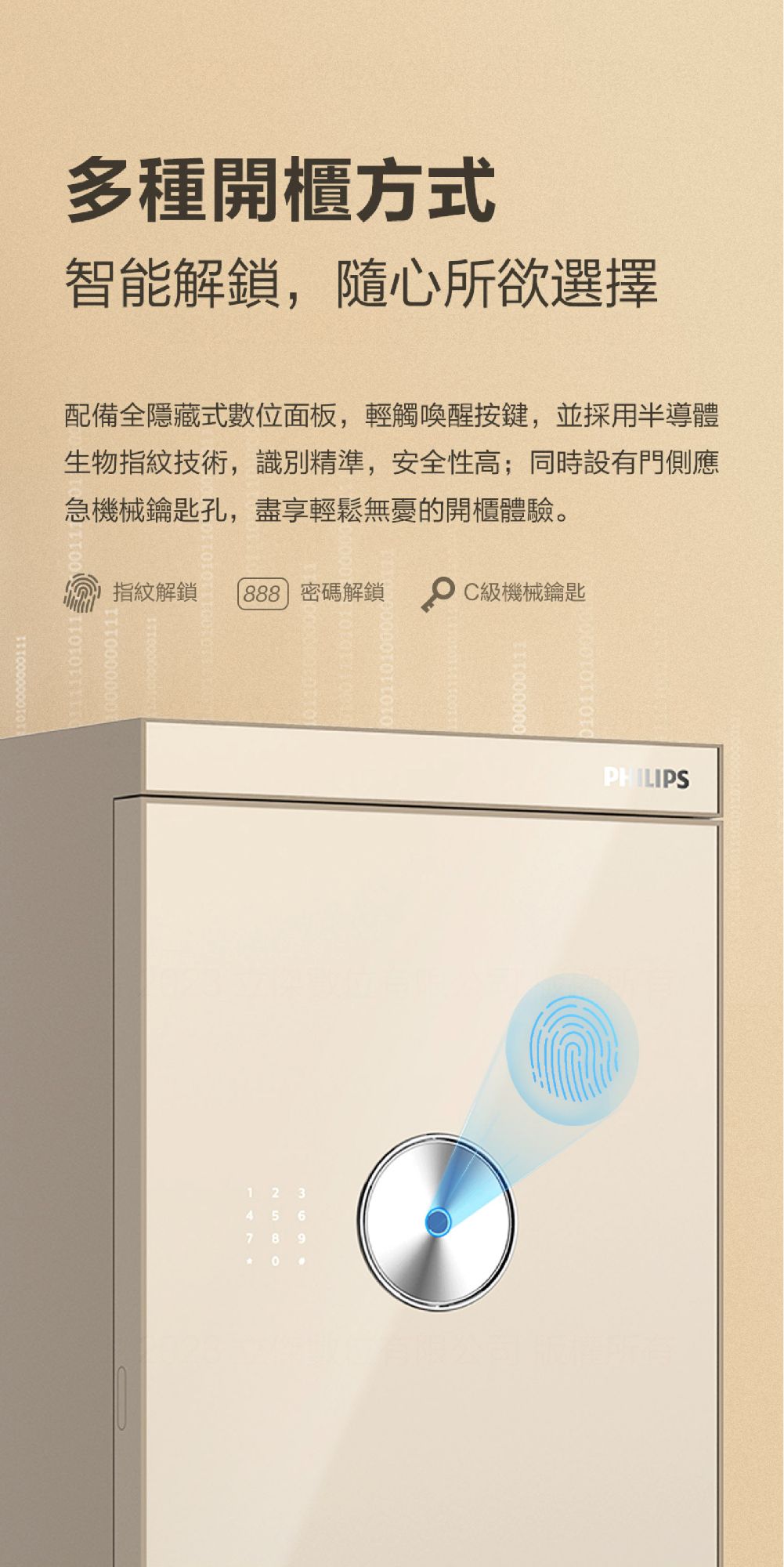 Philips飛利浦保險櫃-SBX602