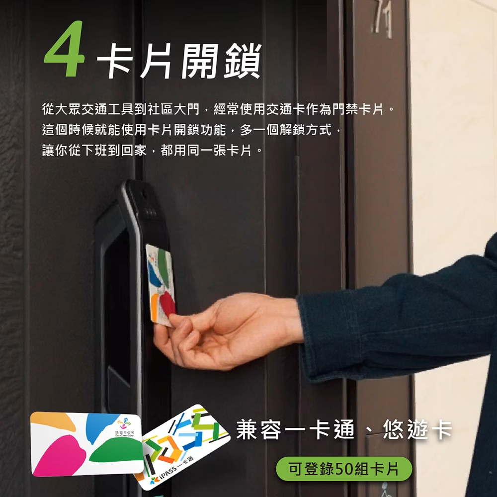Acer ODL103 實際應用場景，訪客提著購物袋的身影透過電子貓眼大螢幕清晰顯示