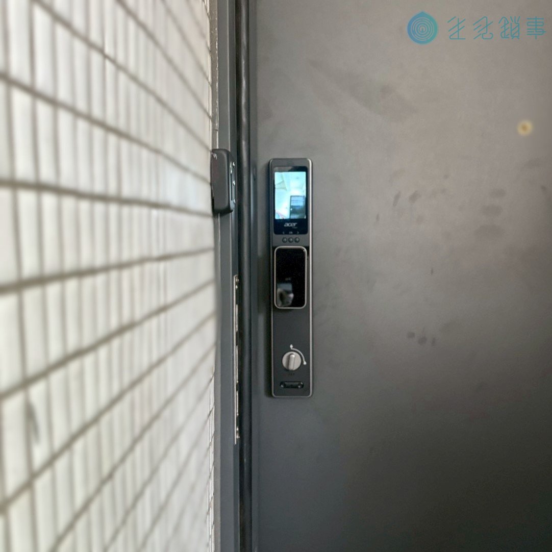 台中市大里區電子鎖安裝實績｜Acer Gadget ODL103 雙扇門 完工照