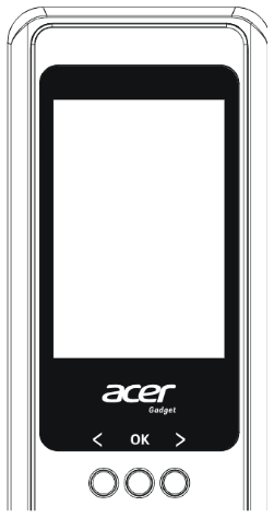ACER ODL103 內面板可視貓眼螢幕與 < OK > 三顆按鍵
