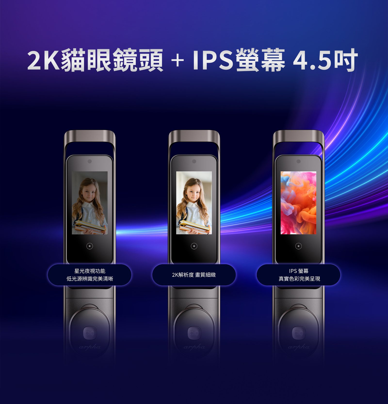ARPHA V1 電子貓眼螢幕原廠圖片