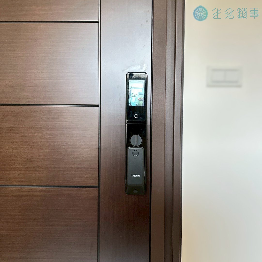 台中市大雅區電子鎖安裝實績|AXGON A1-200S PRO 透天 完工照