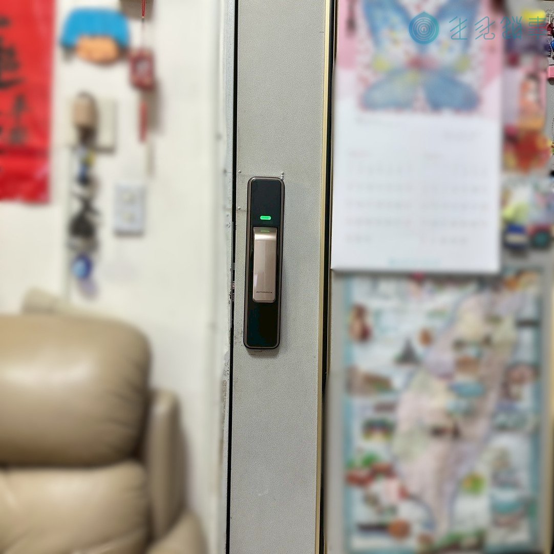 台中市西屯區電子鎖安裝實績|dormakaba AS850 外門拆除 完工照