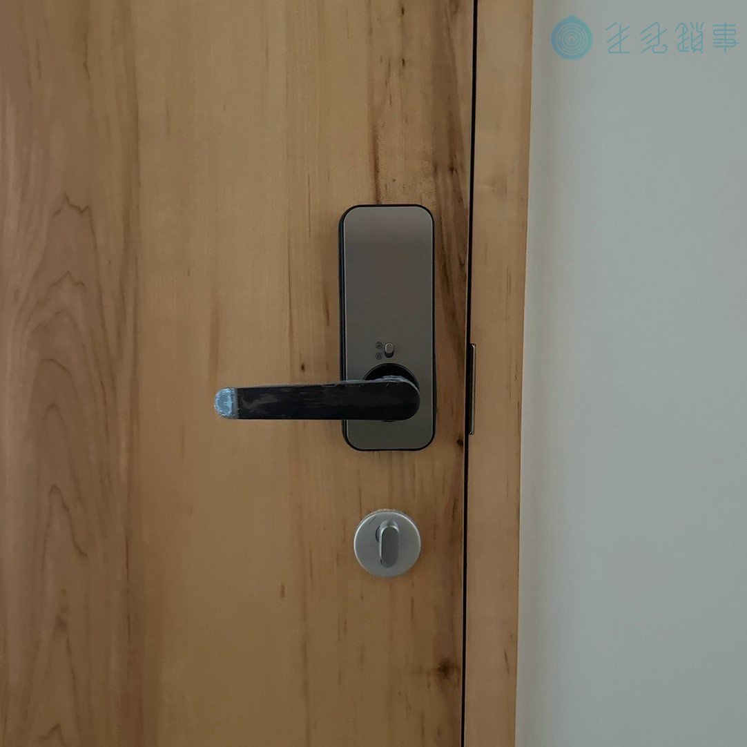 台中市沙鹿區電子鎖安裝實績｜FIBRE 琺博 FB300 房間門 完工照