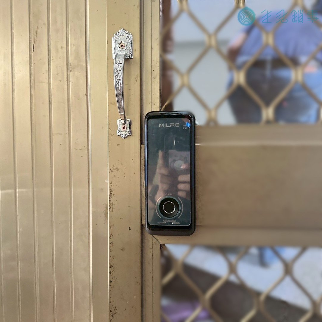台中市潭子區電子鎖安裝實績|Milre 美樂 MI-510F 透天 完工照