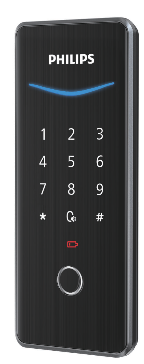Philips EasyKey 503 智能輔助鎖外面板（觸控數字鍵盤＋指紋傳感器）