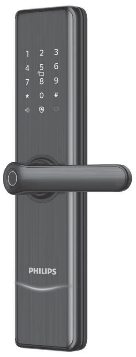 Philips EasyKey 7300 外面板（觸控鍵盤＋把手指紋器）