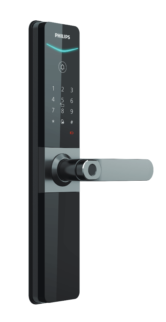Philips DDL610-5HBS 把手式智能門鎖外觀