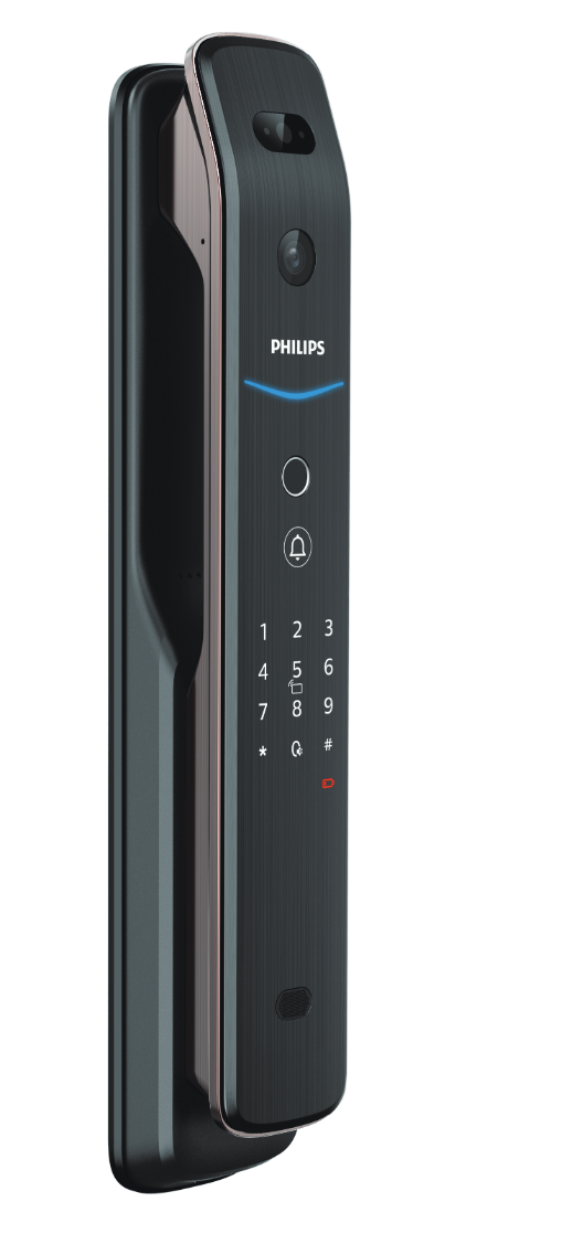 Philips DDL709-FVP 人臉辨識推拉式智能門鎖外觀