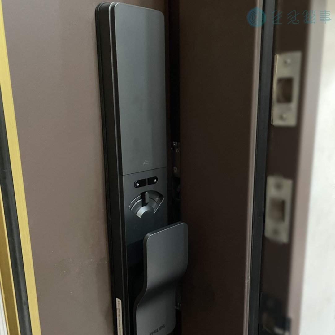 台中市北屯區電子鎖安裝實績|Philips 801 (DDL801) 雙門透天厝(防水需求) 完工照