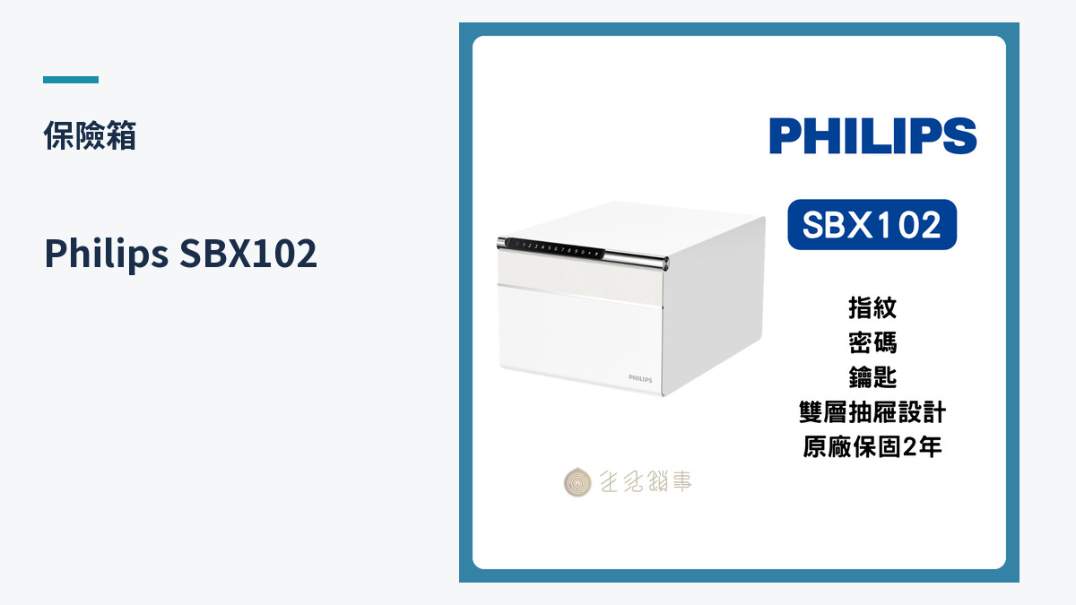 Philips SBX102 產品外觀（生活鎖事產品圖）