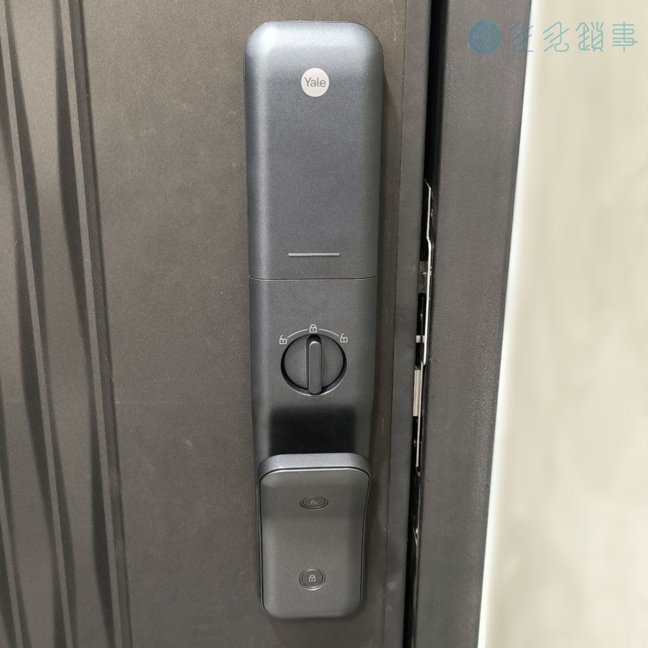 桃園市蘆竹區電子鎖安裝實績|Yale Hera Pro+ 社區大樓 完工照