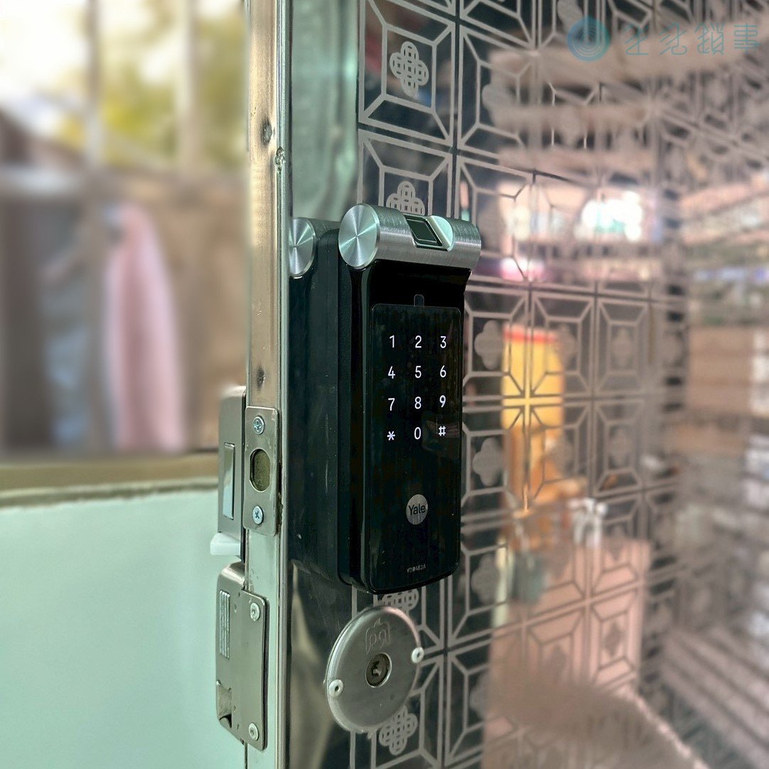 台中市北屯區｜YALE YDR453A｜外側正面安裝照