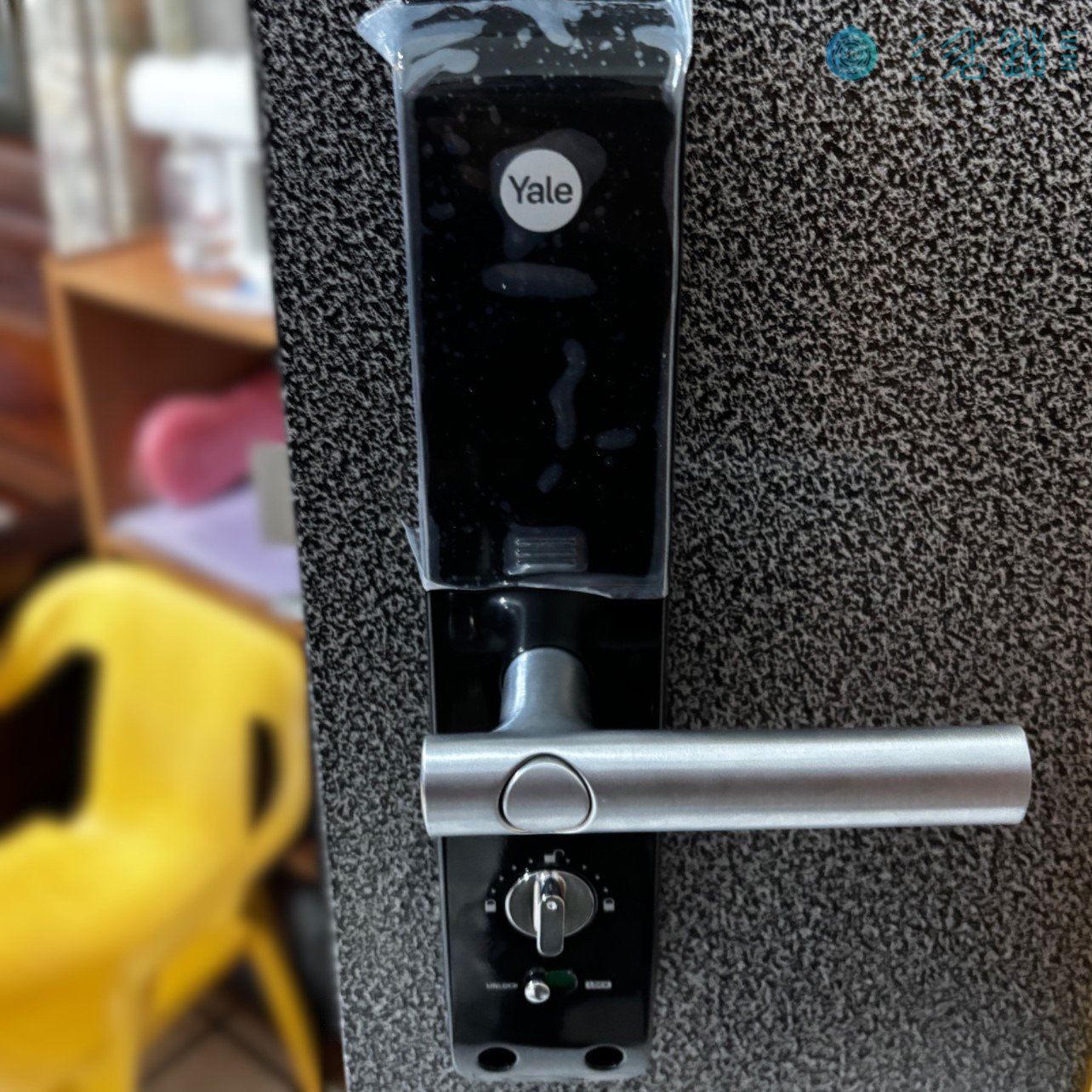 台南市永康區電子鎖安裝實績｜Yale YMF40A 雙扇門 完工照